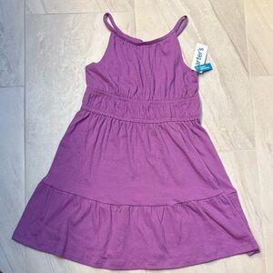 Carter's (Size 7) Girls Purple Casual Tank Dress